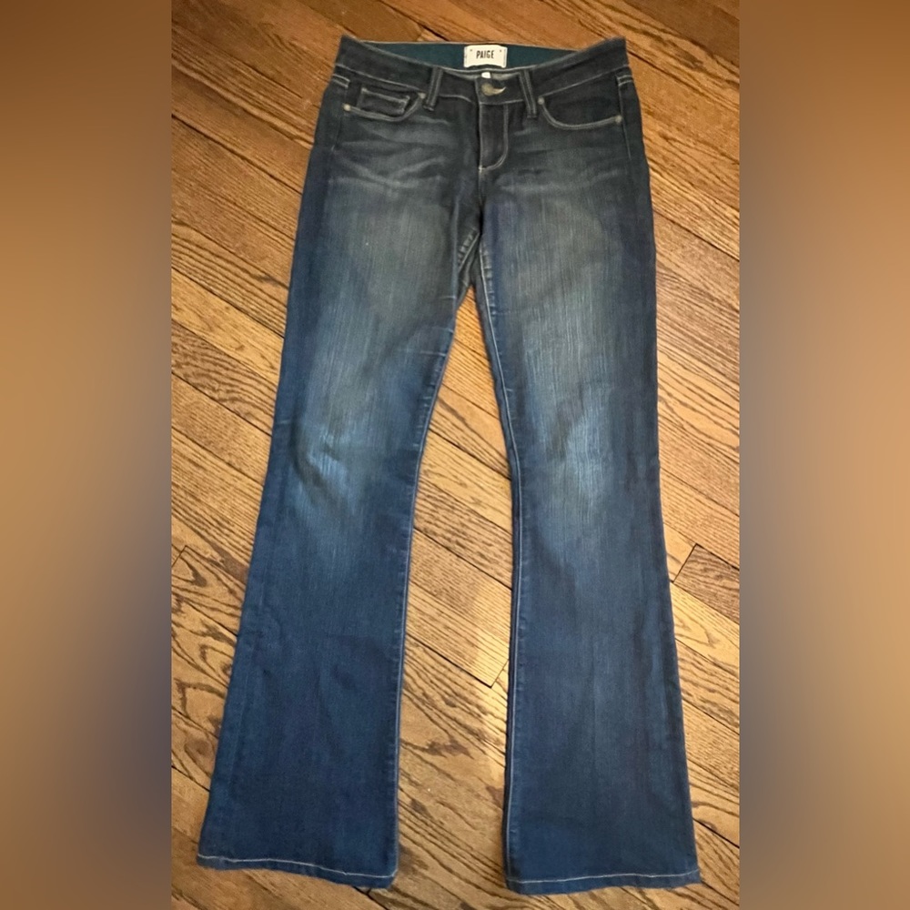 Paige Low Rise Flare Jeans